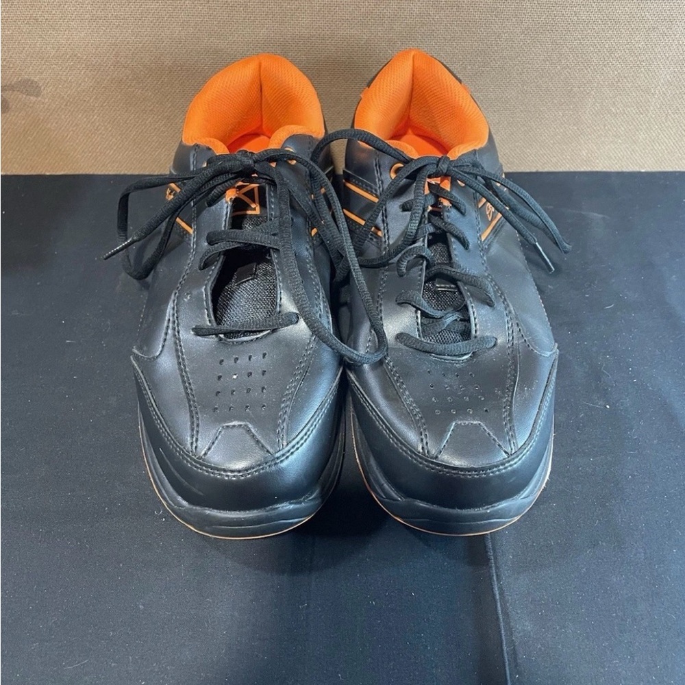 Black and Orange Men's Athletic Shoes